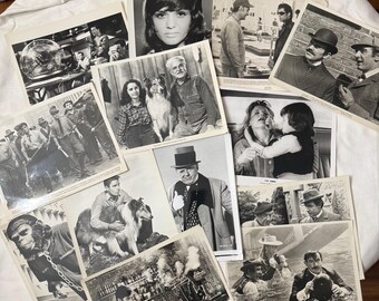 Fotos promocionales antiguas de películas/series de televisión en blanco y negro (15 fotos)