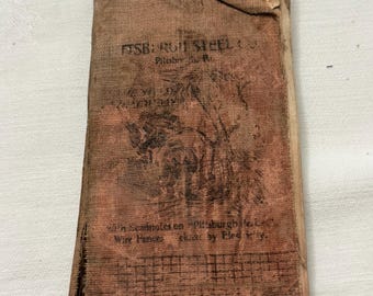 Antique 1906 mini Webster Dictionary Pittsburg Steel Company