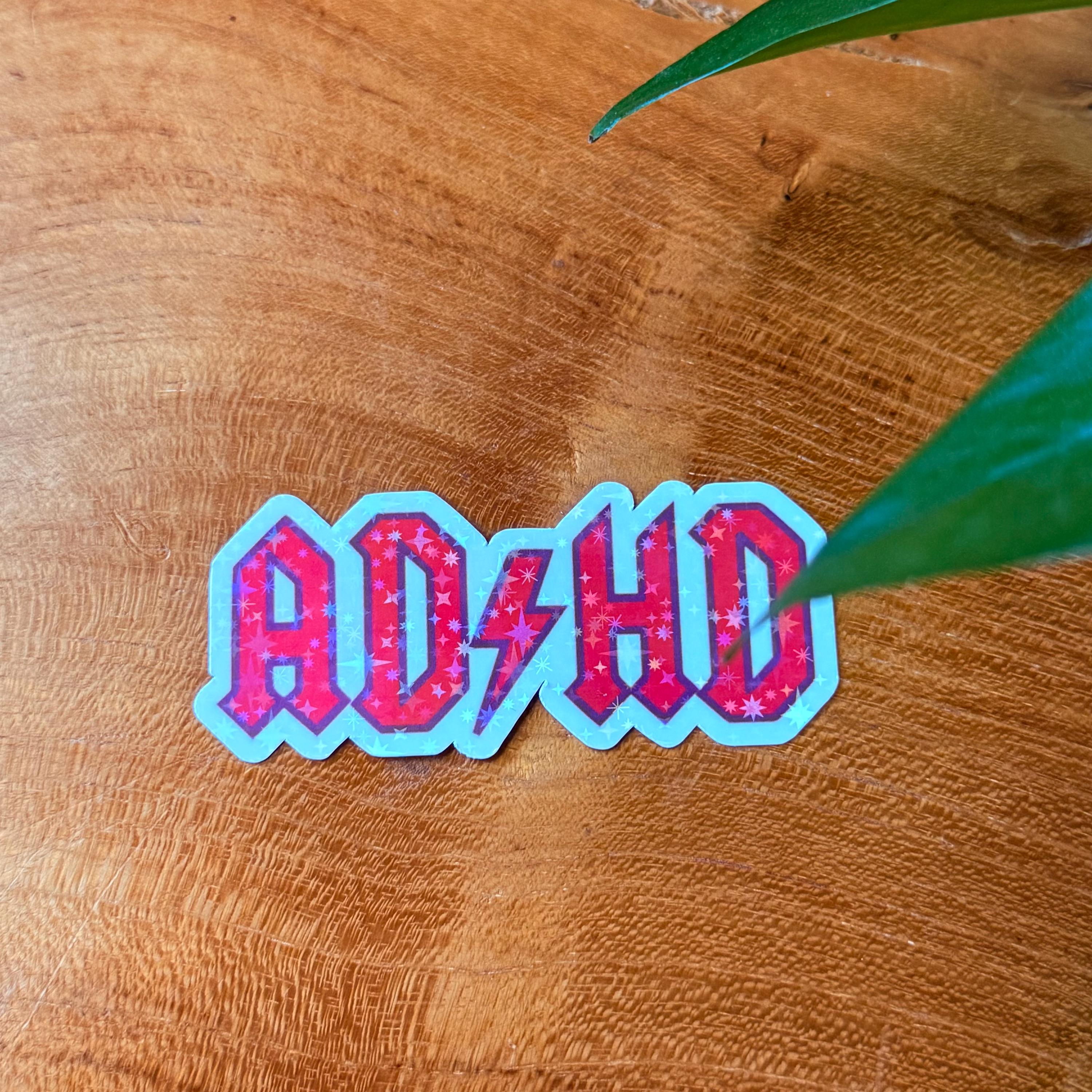 ADHD Holographic Sticker - Etsy