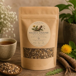 Sacred Ground Root Tea Blend | Burdock, Dandelion, Root Chakra Herbalism