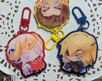 FE3H Charms (dimitri, yuri, edelgard, claude, byleth)