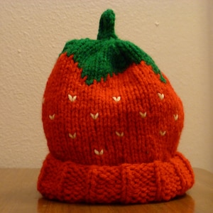 Baby Strawberry Hat