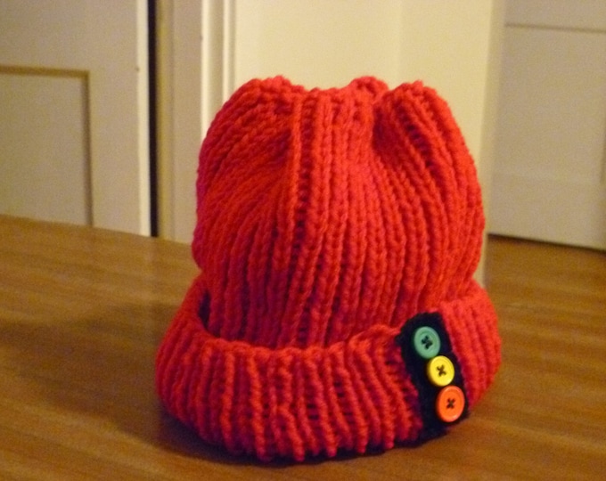 Zissou Red Knit Hat Beanie With Stoplight Life Aquatic With Steve
