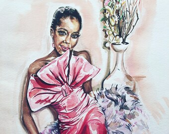 Portrait von Regina King in Couture