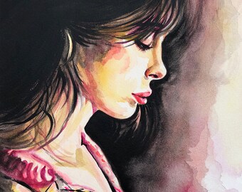 Mädchen im Pyjama-Profil