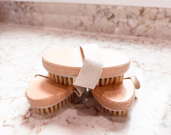 Natural Wooden Body Brush – Dry Brushing & Bath Brush
