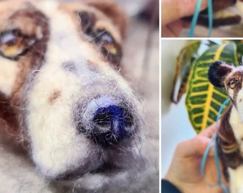 3D Felted Animal Portrait