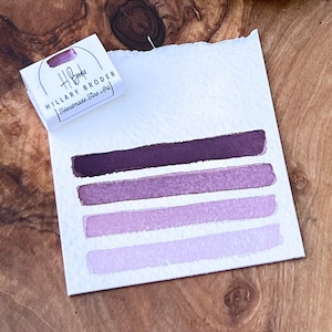 Plum- Handmade Watercolor Paint- Half Pan
