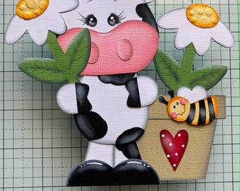 Daisy Cow Premade Paper Piecing by Babs