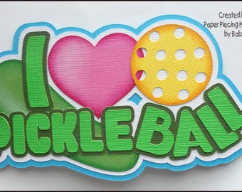 Pickleball Title Premade Paper Piecing by Babs
