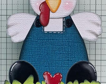 Standing Chicken Premade Paper Piecing by Babs
