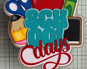 School Days Title  Premade Paper Piecing by Babs