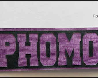 Sophmore Title Premade Paper Piecing by Babs