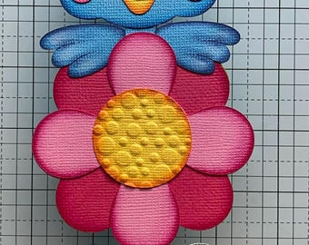 Spring Flower Bird Premade Paper Piecing by Babs