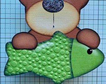 Fish Bear Premade Paper Piecing by Babs