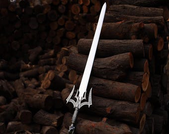 Réplica de espada vikinga hecha a mano / Decoración nórdica coleccionable de acero inoxidable