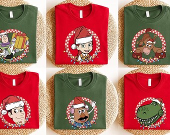 Disney Toy Story Light Christmas Sweatshirt, Disney Matching Shirt Woody Buzz Jessie Shirt, Toy Story Party Shirt, Disney Family Sweater