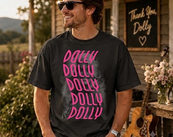 Camiseta estampada de Dolly Parton, camiseta vintage de música country, camiseta retro estilo western, regalo para fans de la música country, camiseta de vaquera sureña