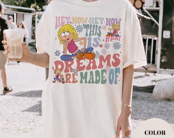 Comfort Colors リジー・マグワイア ディズニーシャツ、This Is What Dreams Are Made Of シャツTシャツ、2000年代ディズニーノスタルジアシャツ、ディズニーバケーショントリップ