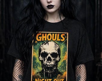 GHOULS NIGHT OUT Movie Poster Version Halloween Horror Punk Unisex t-shirt