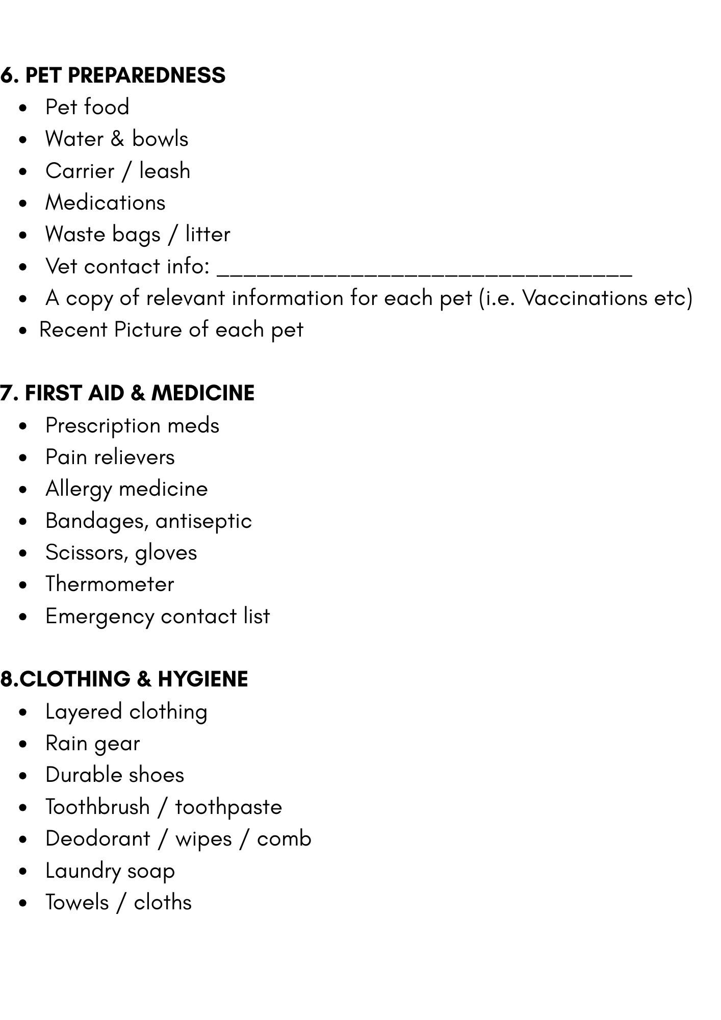 Printable Prepper List.pdf Emergency Prepper Checklist | 72-hour Survival Kit (digital Download ...