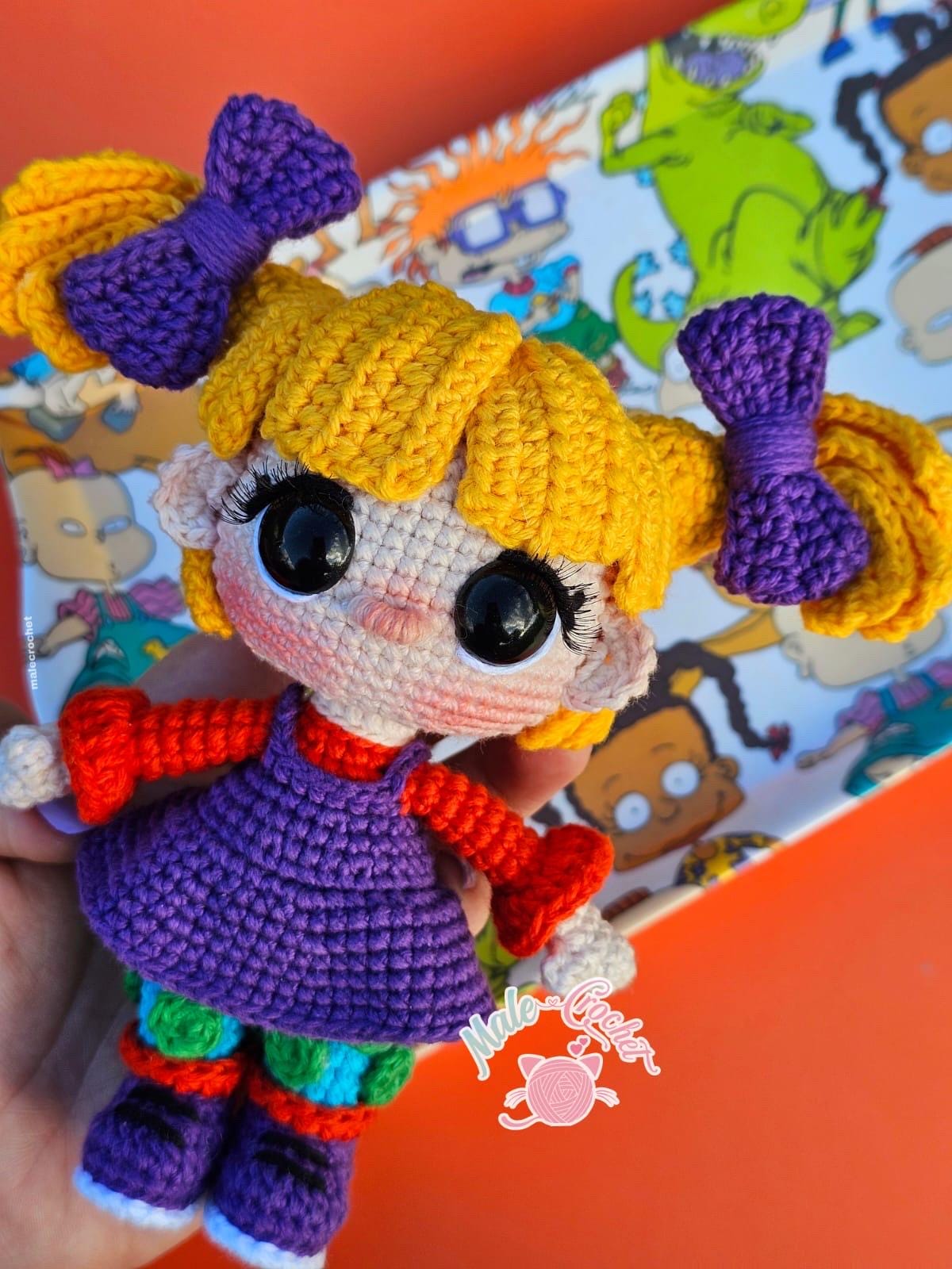 ニコロデオン【ラグラッツ】ぬいぐるみ　アンジェリカ・ピックルス　15 インチ ニコロデオン【ラグラッツ】ぬいぐるみ アンジェリカ・ピックルス 15