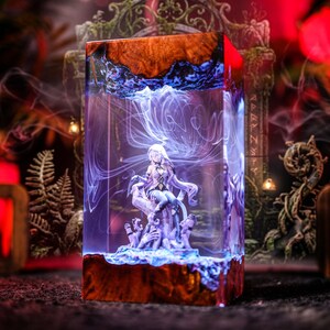Hon.kai Black Swan Resin Lamp, Midnight Swan Night Light, Fantasy Gaming Room Decor, Gaming Setup Decor, Gift for Gamers