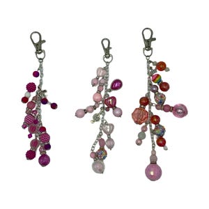 Purse Dangle, Keychain Dangle, Journal Spine Embellishment, Planner Charm, Beaded Dangle Charm, Keychain Charm, Backpack Zipper Charm