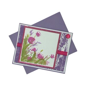 Blumenkarte, die an Sie denkt, Karte, Blank, die an Sie-Karte denkt, Geburtstagskarte, gut erhalten Karte, alle Anlasskarte, Naturkarte, Blumenkarte
