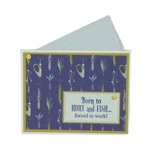 Birthday Card, Birthday Card for Men, Masculine Birthday Card, Birthday Card for Dad, Fishing Birthday Card, Hunter Bday Card, Fishing Card