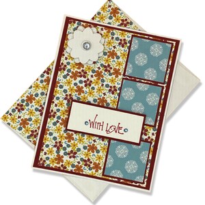 Met liefdeskaart, liefdeskaart voor echtgenoot, liefdeskaart, liefdeskaart voor mijn vrouw, liefdeskaart voor vriendin, jubileumkaart, kaart voor vrouwen, bloemen