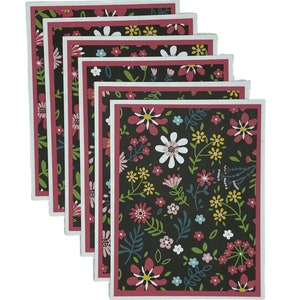 Blank Note Card Set, Stationery Set, Floral Note Cards, Set of 6 Note Cards, Blank Cards, Stationery, Note Card Set, All Occasion Cards