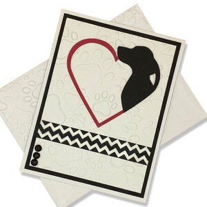 Sympathiekaart hond, handgemaakte condoleancekaart huisdier, condoleancekaart huisdier, verlies van hond kaart, hondenliefhebber kaart, condoleancekaart dieren, hondenkaart, hart