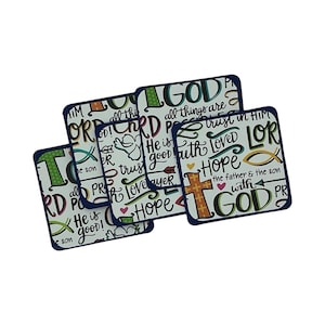 Religiöse Mini Karte: Glaube Hoffnung Liebe, 8er Set