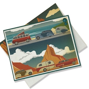 Carte de départ à la retraite, Carte de félicitations à la retraite, Carte de félicitations, Carte de félicitations de voyage, Carte de départ à la retraite, Voitures rétro