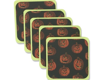 Halloween Mini Note Cards, Mini Cards, Jack O'Lantern Cards, Pumpkin Cards, Blank Halloween Cards, Halloween Treat Bag Cards
