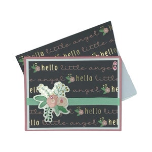 Gefeliciteerd baby, kaart meisje, welkomstbabykaart, babymeisje, kaart voor babyshower, kaart voor pasgeborene, pasgeboren gefeliciteerd, kaart voor baby