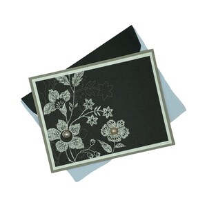 Carte de sympathie, carte de sympathie faite main, carte de sympathie avec des fleurs, carte de sympathie pour la perte de sa mère, carte de sympathie pour un ami, un collègue