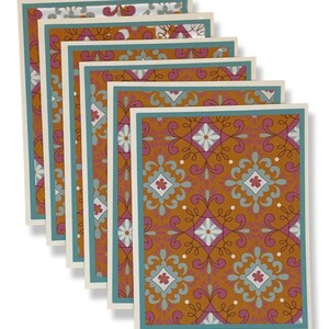 Blanco kaartenset, briefpapierset, notitiekaarten, set van 6 notitiekaarten, blanco kaarten, briefpapier, kleurrijke notitiekaartenset, kaarten voor alle gelegenheden