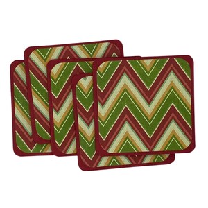 Mini Cartões de Nota, Mini Cartões Feitos à Mão, Mini Cartões Listrados Chevron, Mini Cartões de Primavera, Mini Cartões, Conjunto de 8 Cartões, Caixas para Presentes