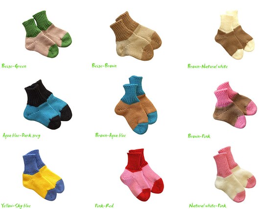 Leg Warmers 100/% MERINO WOOL baby newborn infant sling legs knit knitted socks