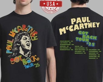 Camiseta de la gira Got Back de Paul McCartney 2025