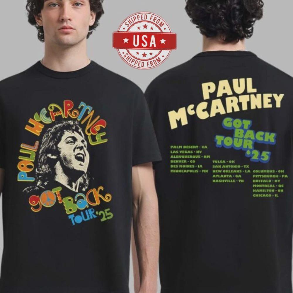 Paul Mccartney Got Back Tour 2025 T-shirt - Etsy Canada