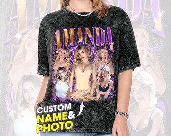 Custom Face Comfort Colors Shirt, Personalized Photo Tee