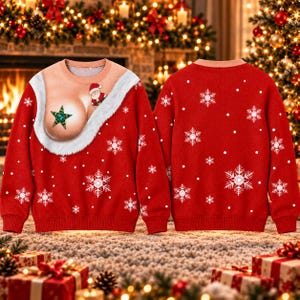 Anpassad rolig ful jultröja, personlig julklapp till fru, mamma, syster, dotter, mormor, bästa vän, festlig nyhetströja