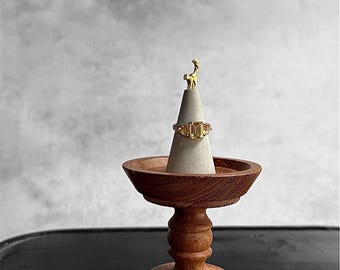 Vintage citronkvartsring