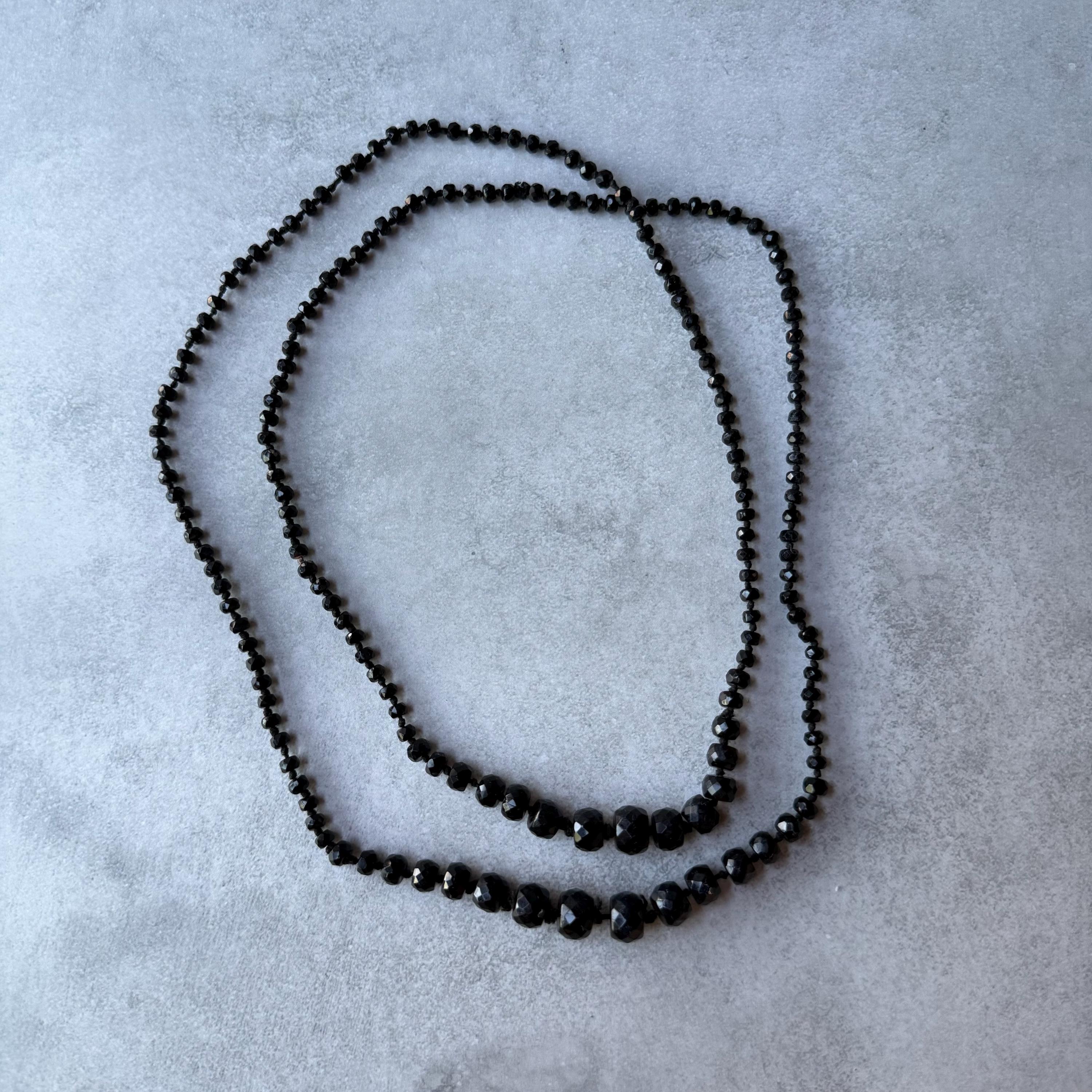 Victorian French Jet Necklace - Etsy