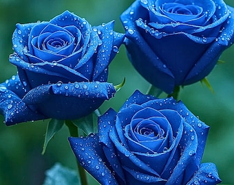 RARE Ghost Blue ROSE Flower Tree Bush (3,10, 20 or 30 Seeds) (no