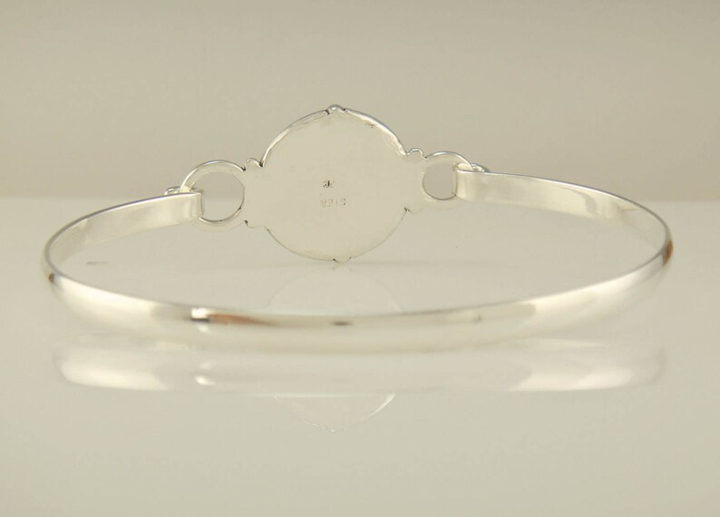 Sterling Silver Paw Print Bangle Bracelet OOAK Dog paw bracelet Pet Remembrance Pet Mom Free Shipping Dog Bracelet Paw Print