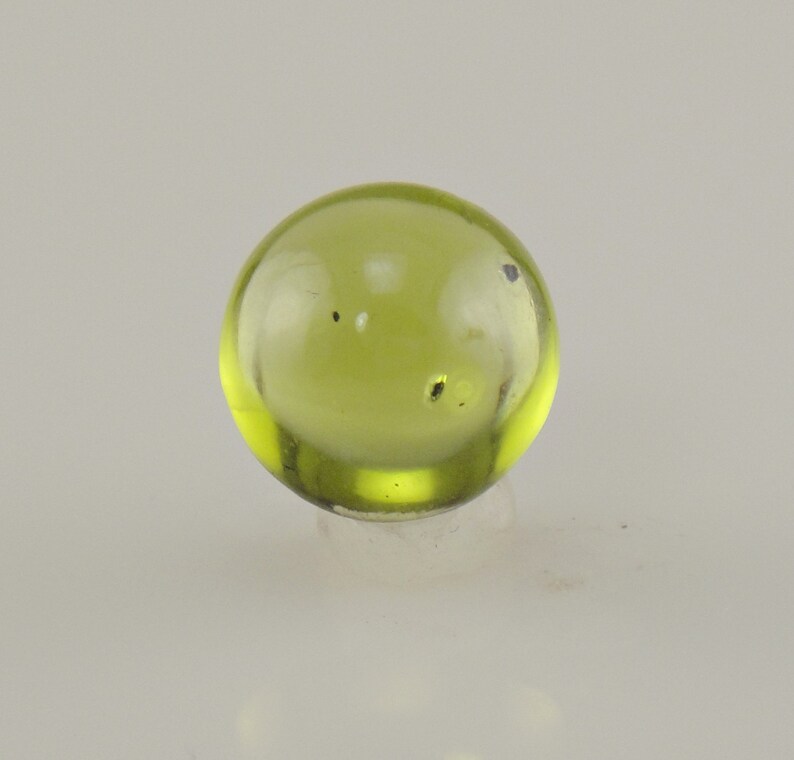 Round Peridot Cabochon Loose Stone, 9 mm Round, Weighs 3.07 ct. S15 画像 2